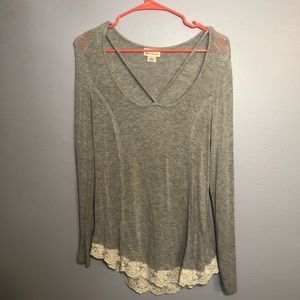 Gray Long sleeve Belle du Jour Medium